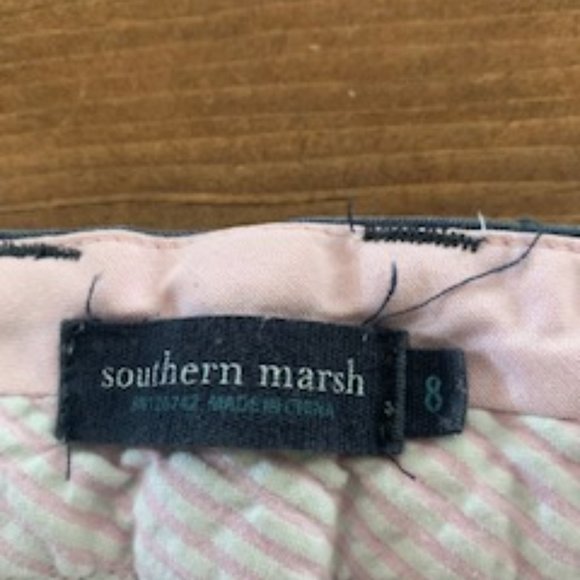 Southern Marsh Blue Khaki Shorts Size 8 - Picture 3 of 3